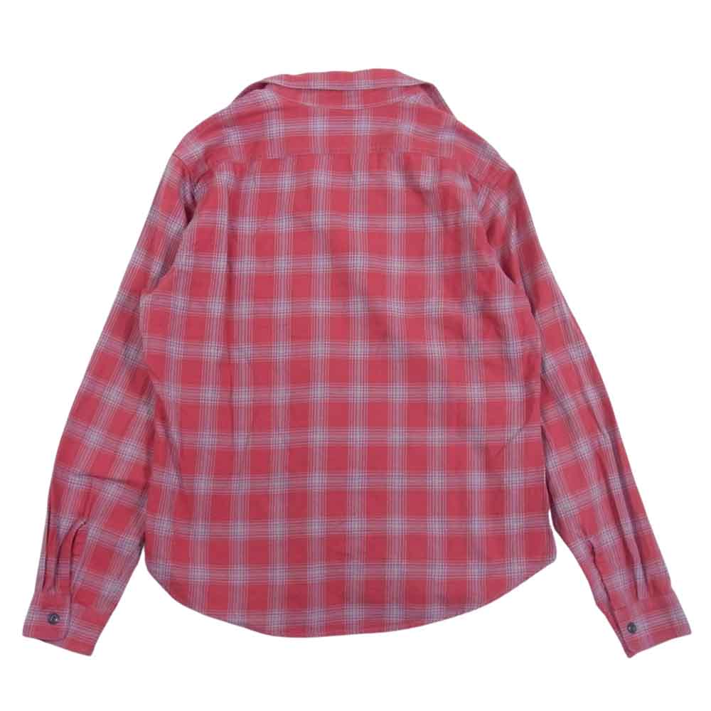 schott ショット PERFECTO ヘビー ネルシャツ 長袖  レッド系 M【中古】