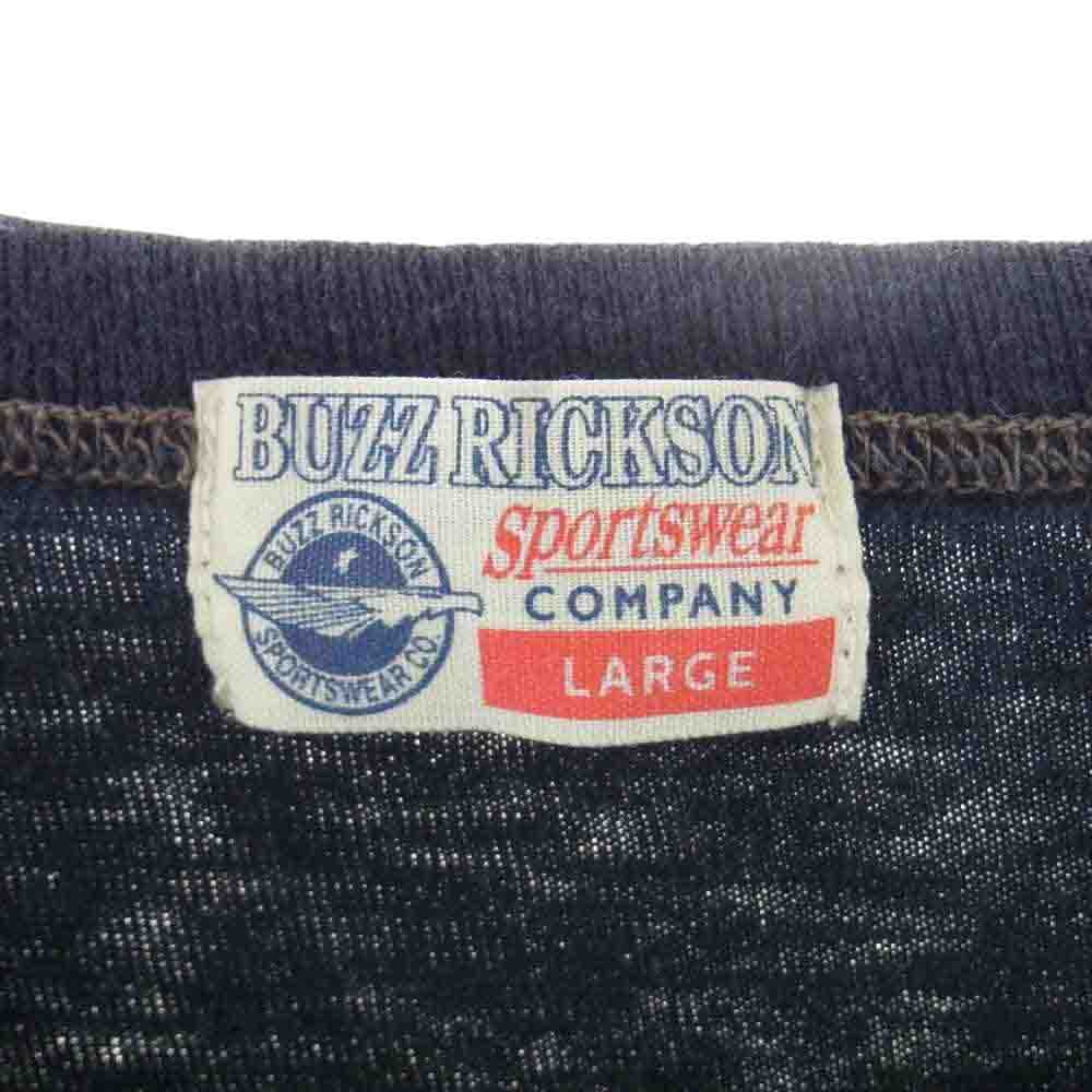 Buzz Rickson's バズリクソンズ  BR77046 POCKETT-SHIRT GOLD TIGER STRIPE 半袖 Tシャツ  ブラック系 L【中古】