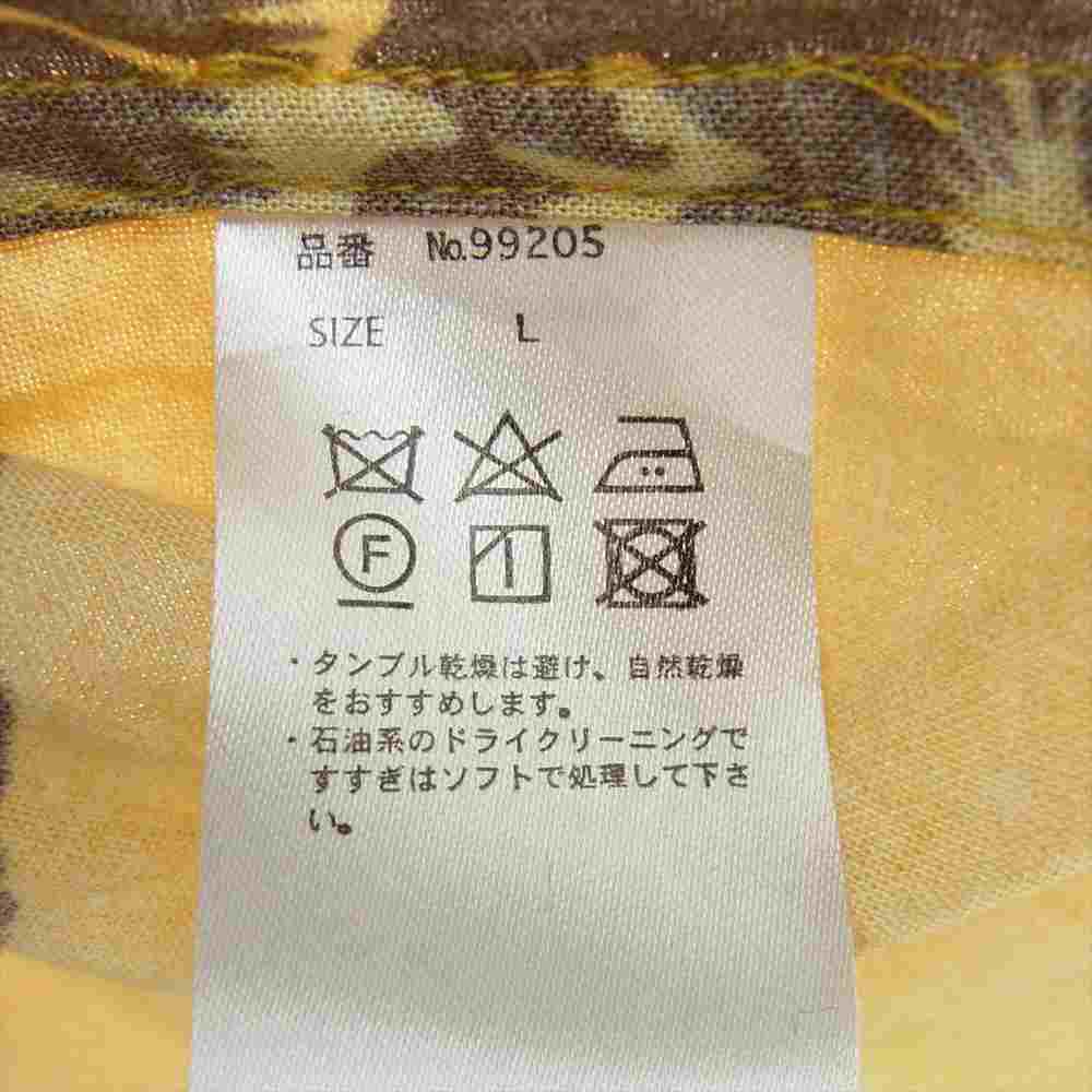 ポーン パイナップル アロハシャツ ショーツ セットアップ イエロー系 L【中古】