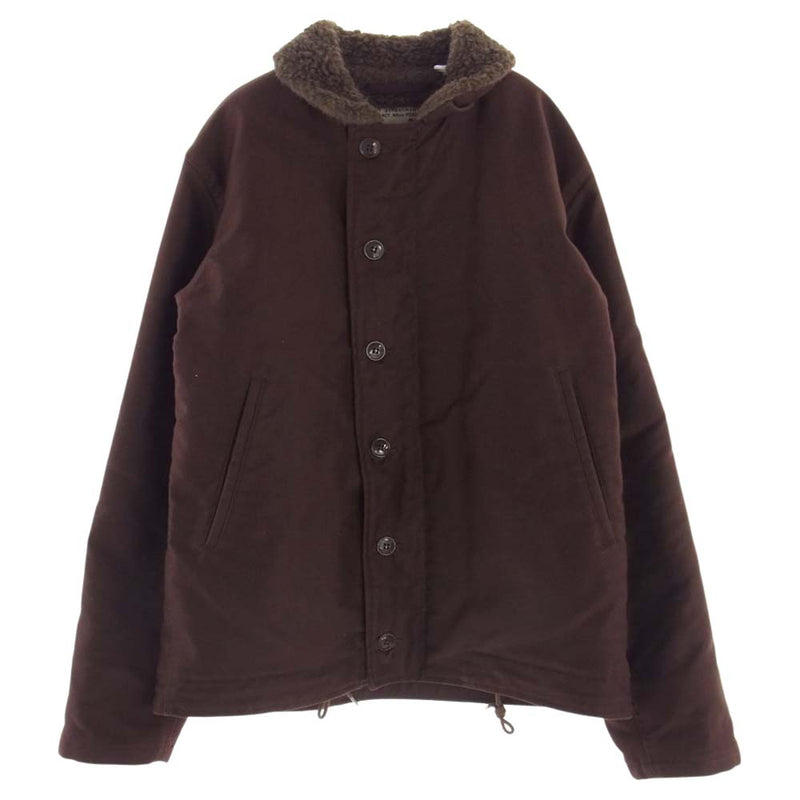 Buzz Rickson's バズリクソンズ BR14408 Type N-1 Brown ジャケット NAVY DEPARTMENT DEMOTEX-ED デッキ ジャケット ブラウン系 38【中古】