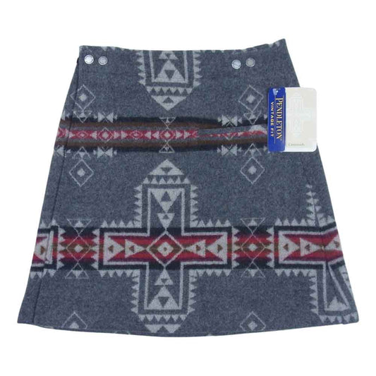 PENDLETON ペンドルトン ウール ラップ スカート グレー系 S【新古品】【未使用】【中古】