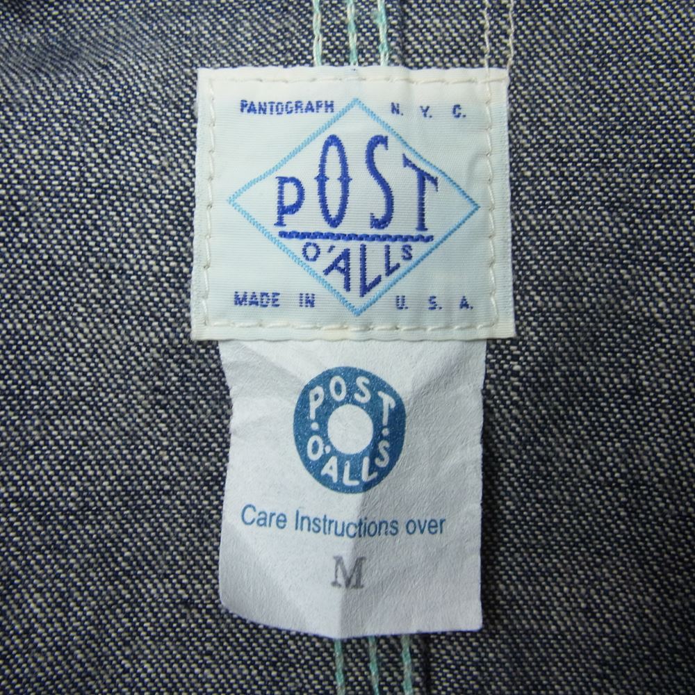 POST OVERALLS ポストオーバーオールズ ENGINEER'S JACKET JAPANESE 10oz. DENIM エンジニア デニム ジャケット インディゴブルー系 M【中古】