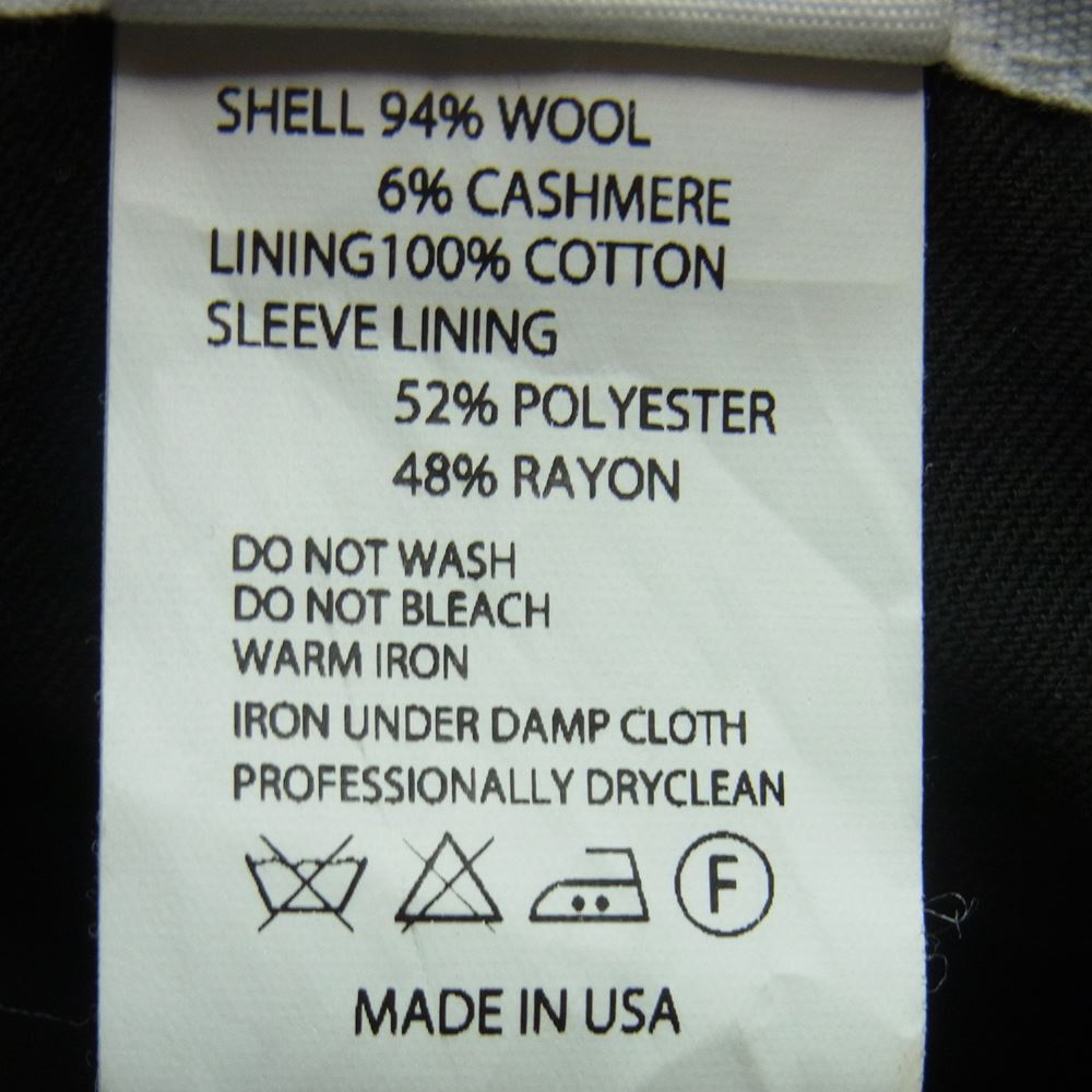 Engineered Garments エンジニアードガーメンツ カシミヤ混ウール アンドーバー テーラード ジャケット ブラック系 M【中古】