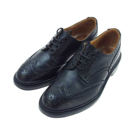 Tricker's トリッカーズ 7302 DERBY BROGUES KESWICK ケスウィック ダービーブローグス ウィングチップ ドレスシューズ ブラック系 US9【中古】