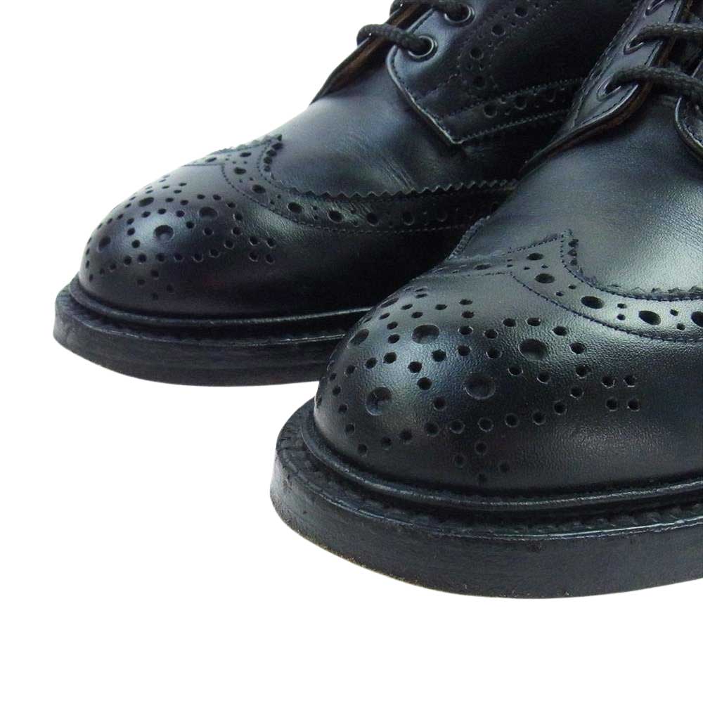 Tricker's トリッカーズ 7302 DERBY BROGUES KESWICK ケスウィック ダービーブローグス ウィングチップ ドレスシューズ ブラック系 US9【中古】