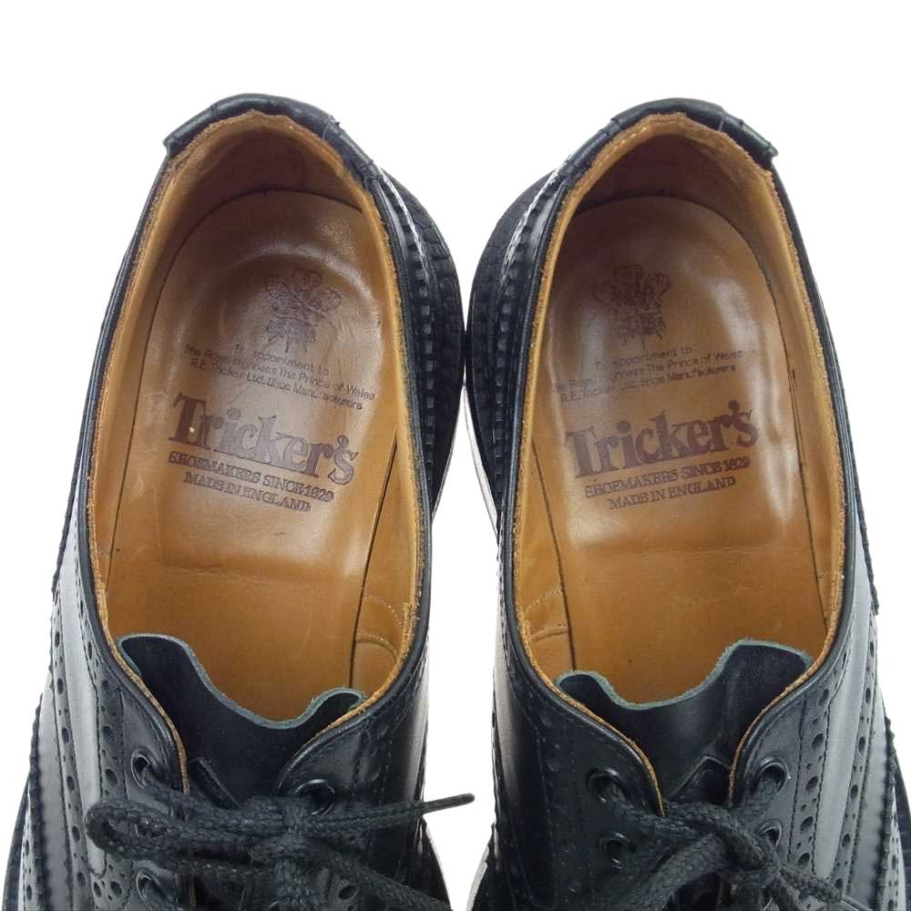 Tricker's トリッカーズ 7302 DERBY BROGUES KESWICK ケスウィック ダービーブローグス ウィングチップ ドレスシューズ ブラック系 US9【中古】