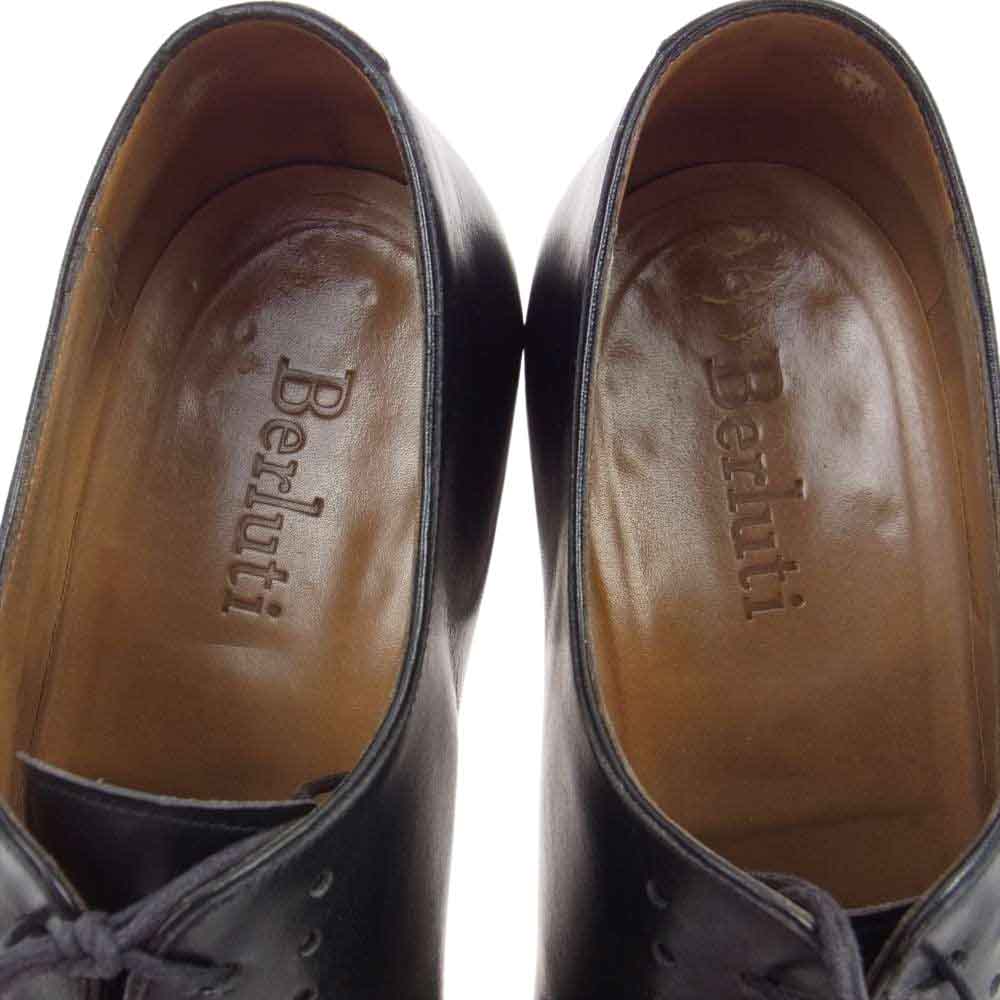 Berluti ベルルッティ 1482 タトゥーコレクション パンチング ホールカット シューズ ブラック系 7【中古】