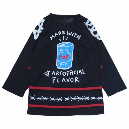 リアルバイ メッシュ ゲーム シャツ ブラック系 S【中古】