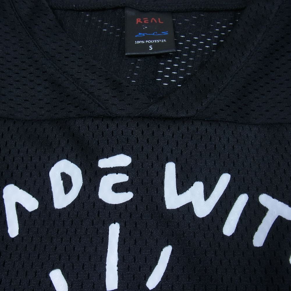 リアルバイ メッシュ ゲーム シャツ ブラック系 S【中古】