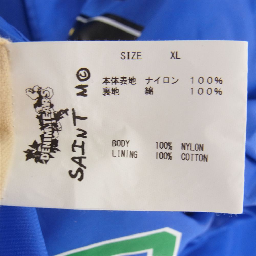 セントマイケル 22AW SM-A22-0000-055 × DENM TEARS DT COACH JACKET HOLY GRAIL デニムティアーズ フーデッド コーチ ジャケット ブルー系 XL【中古】