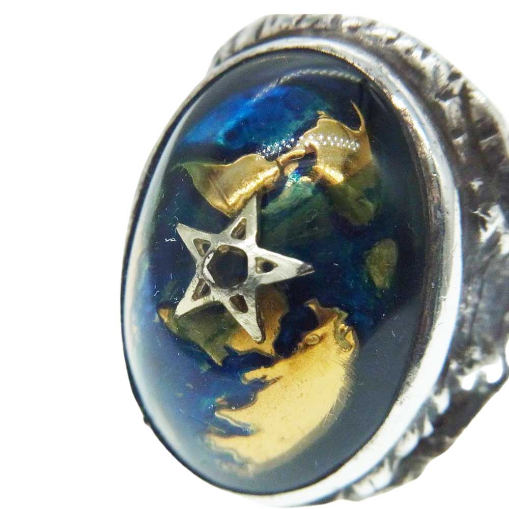 ALEX STREETER アレックスストリーター リング エンジェルハートリング ギャラクシー シリーズ EARTH アース シルバー系 15号【中古】 ALEX STREETER アレックスストリーター エンジェルハートリング