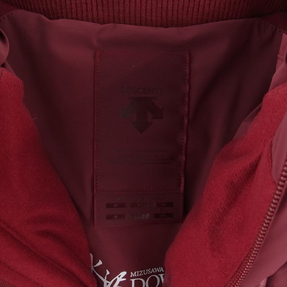 DESCENTE デサント DAMQGK36U MIZUSAWA DOWN 水沢ダウン MOUNTAINEER-HC マウンテニア ハイスペック ダウン ジャケット ワインレッド系 O【中古】