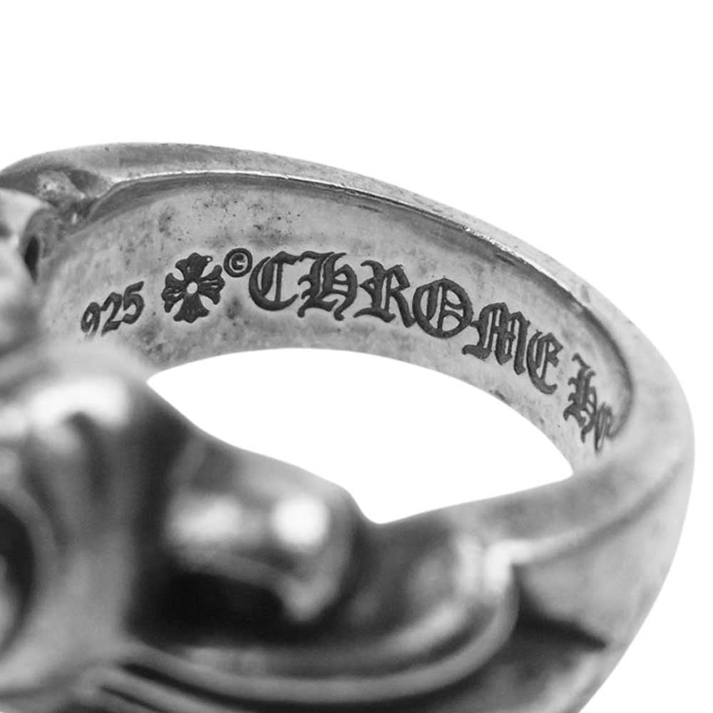 CHROME HEARTS クロムハーツ（原本無） FLRL CRS HRT フローラル ハート リング シルバー系 7号【中古】