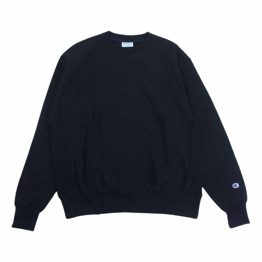Champion チャンピオン リバースウィーブ スウェット トレーナー ブラック ブラック系 L【中古】