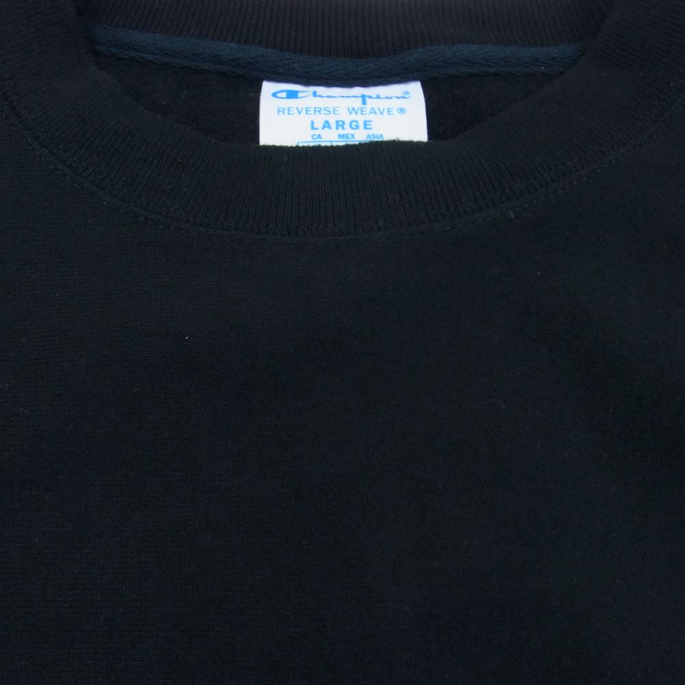 Champion チャンピオン リバースウィーブ スウェット トレーナー ブラック ブラック系 L【中古】
