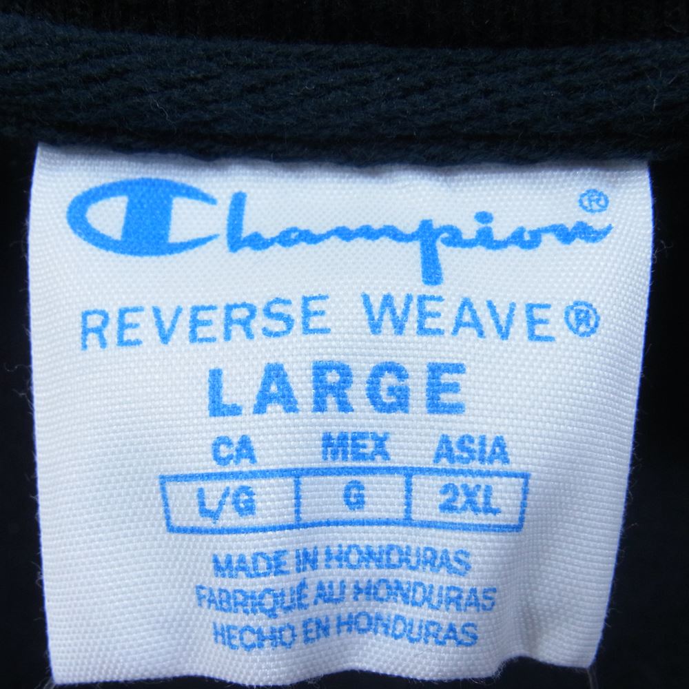 Champion チャンピオン リバースウィーブ スウェット トレーナー ブラック ブラック系 L【中古】