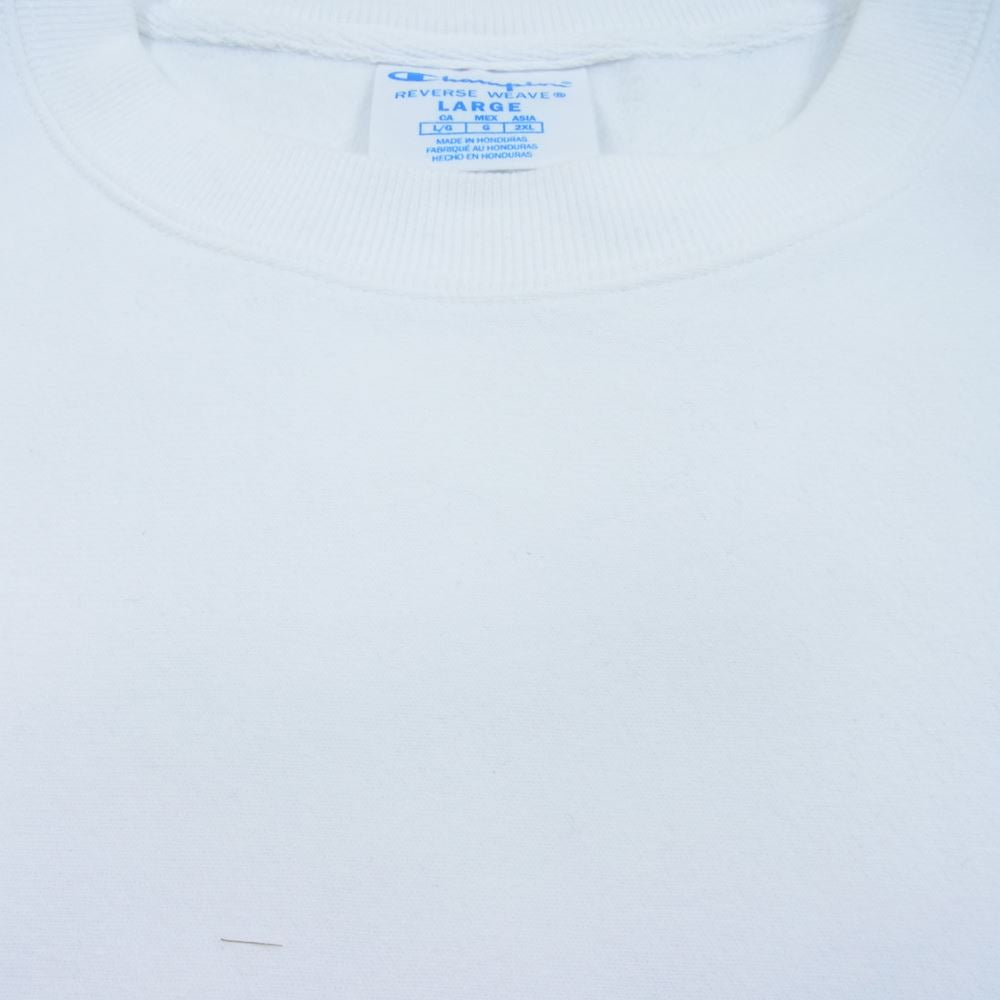 Champion チャンピオン リバースウィーブ スウェット トレーナー  ホワイト系 L【中古】