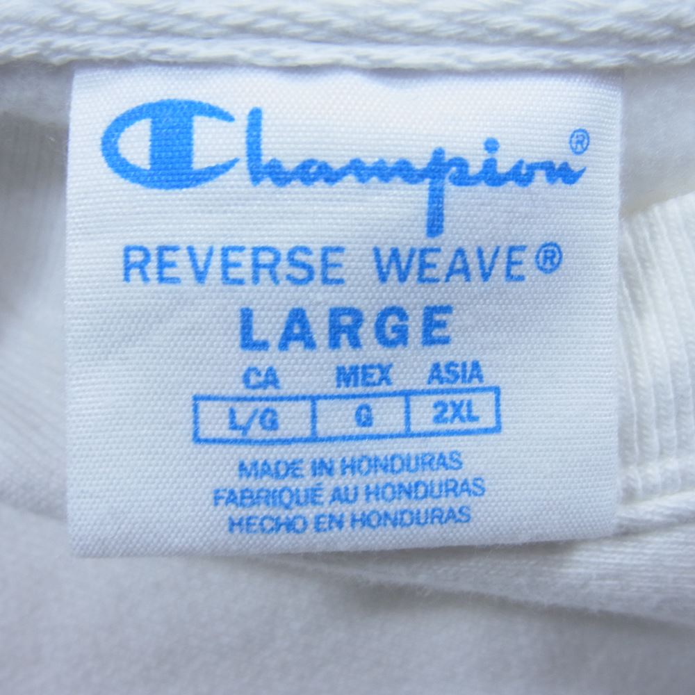 Champion チャンピオン リバースウィーブ スウェット トレーナー  ホワイト系 L【中古】