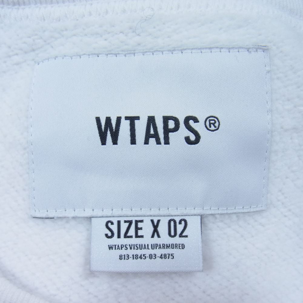 WTAPS ダブルタップス 21AW 212ATDT-CSM13 BLANK CREW NECK COPO クルーネック スウェット トレーナー ホワイト系 2【中古】