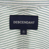 DESCENDANT ディセンダント カシャロ刺繍 コットン ストライプ 長袖 シャツ 3【中古】