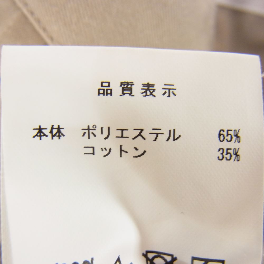 DESCENDANT ディセンダント DC-3 WIDE TUCK TROUSERS ワイド タック チノ トラウザー パンツ ベージュ系 3【中古】
