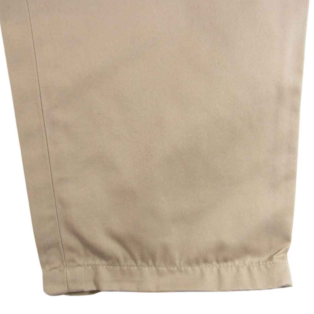 DESCENDANT ディセンダント DC-3 WIDE TUCK TROUSERS ワイド タック チノ トラウザー パンツ ベージュ系 3【中古】