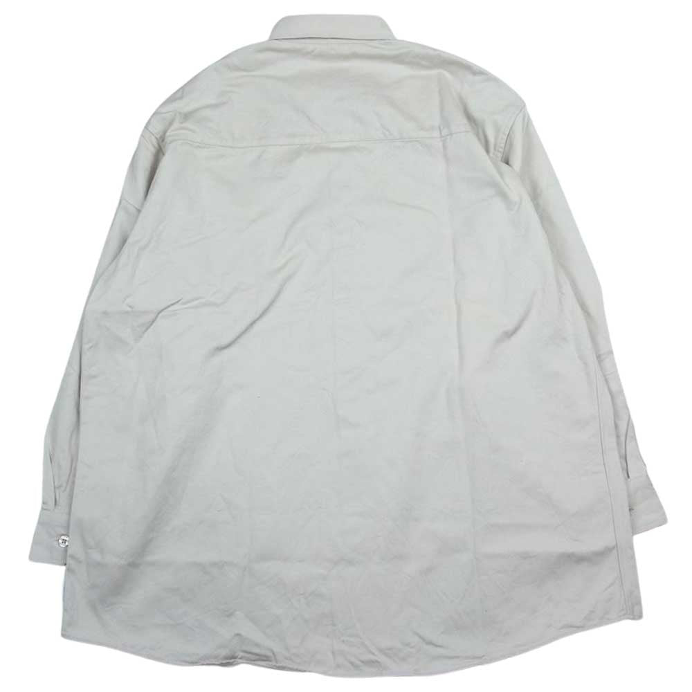 WTAPS ダブルタップス 22SS 221GWDT-SHM01  BD 01/LS/COTTON.TWILL  ボタンダウン 長袖 シャツ ベージュ系 2【中古】