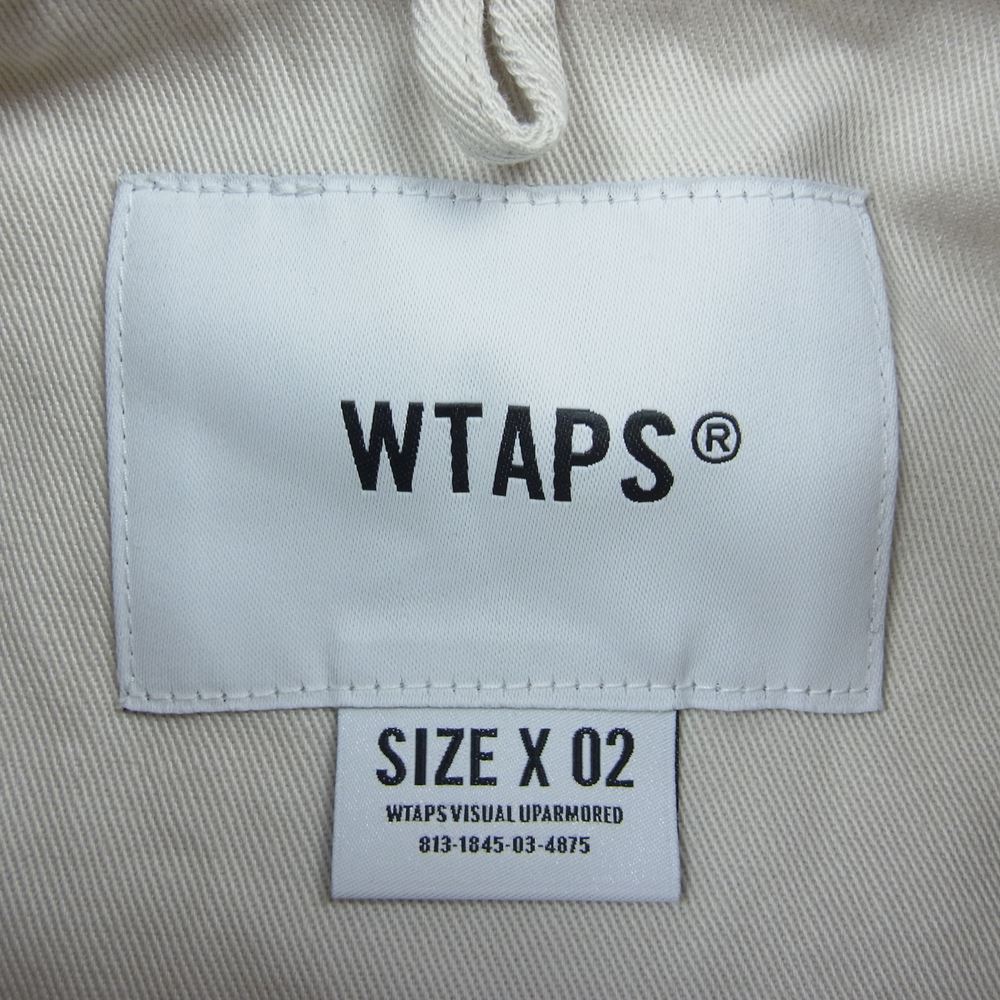WTAPS ダブルタップス 22SS 221GWDT-SHM01  BD 01/LS/COTTON.TWILL  ボタンダウン 長袖 シャツ ベージュ系 2【中古】