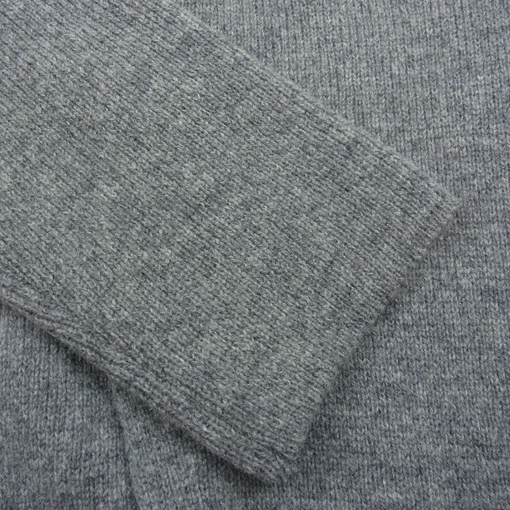 Yohji Yamamoto POUR HOMME ヨウジヤマモトプールオム 17AW HK-K97-192 リブ ライン ウール ニット テーラードジャケット グレー グレー系 3【中古】