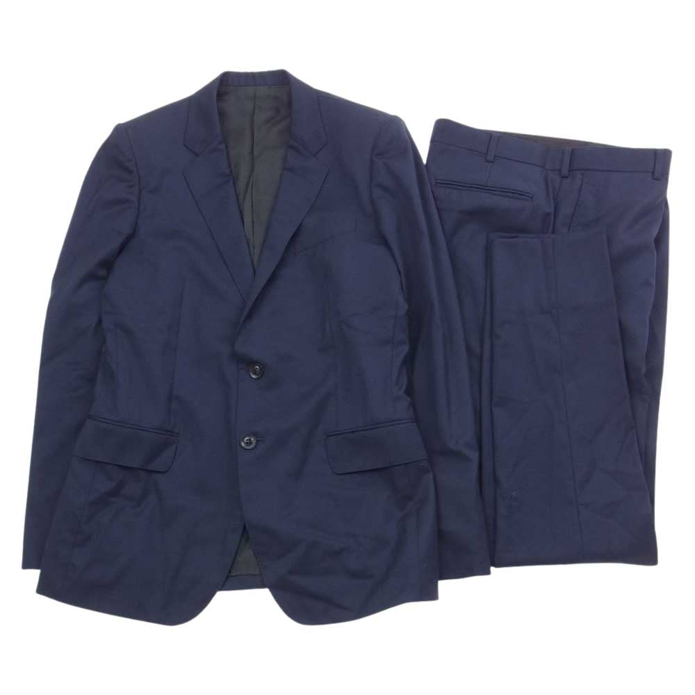 JOHN LAWRENCE SULLIVAN ジョンローレンスサリバン JLS-01-09 JLS-01-08 WOOL 2BUTTON JACKET WOOL SKINNY TROUSERS SET スーツ セットアップ ダークネイビー系 38【中古】