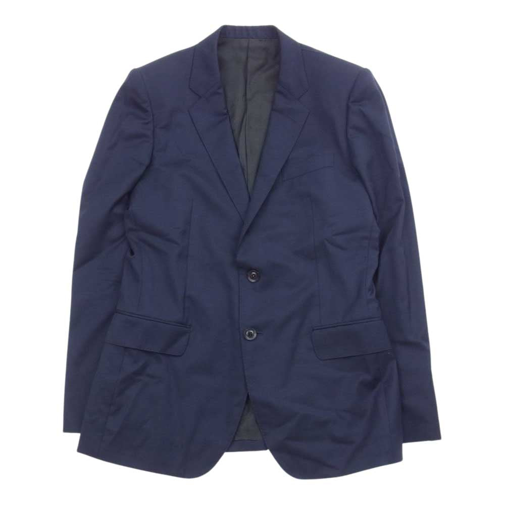 JOHN LAWRENCE SULLIVAN ジョンローレンスサリバン JLS-01-09 JLS-01-08 WOOL 2BUTTON JACKET WOOL SKINNY TROUSERS SET スーツ セットアップ ダークネイビー系 38【中古】