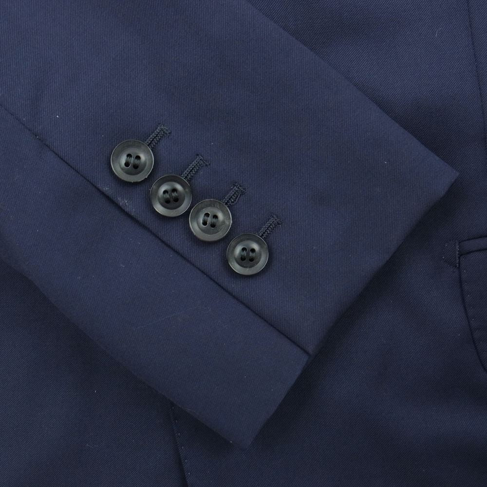 JOHN LAWRENCE SULLIVAN ジョンローレンスサリバン JLS-01-09 JLS-01-08 WOOL 2BUTTON JACKET WOOL SKINNY TROUSERS SET スーツ セットアップ ダークネイビー系 38【中古】