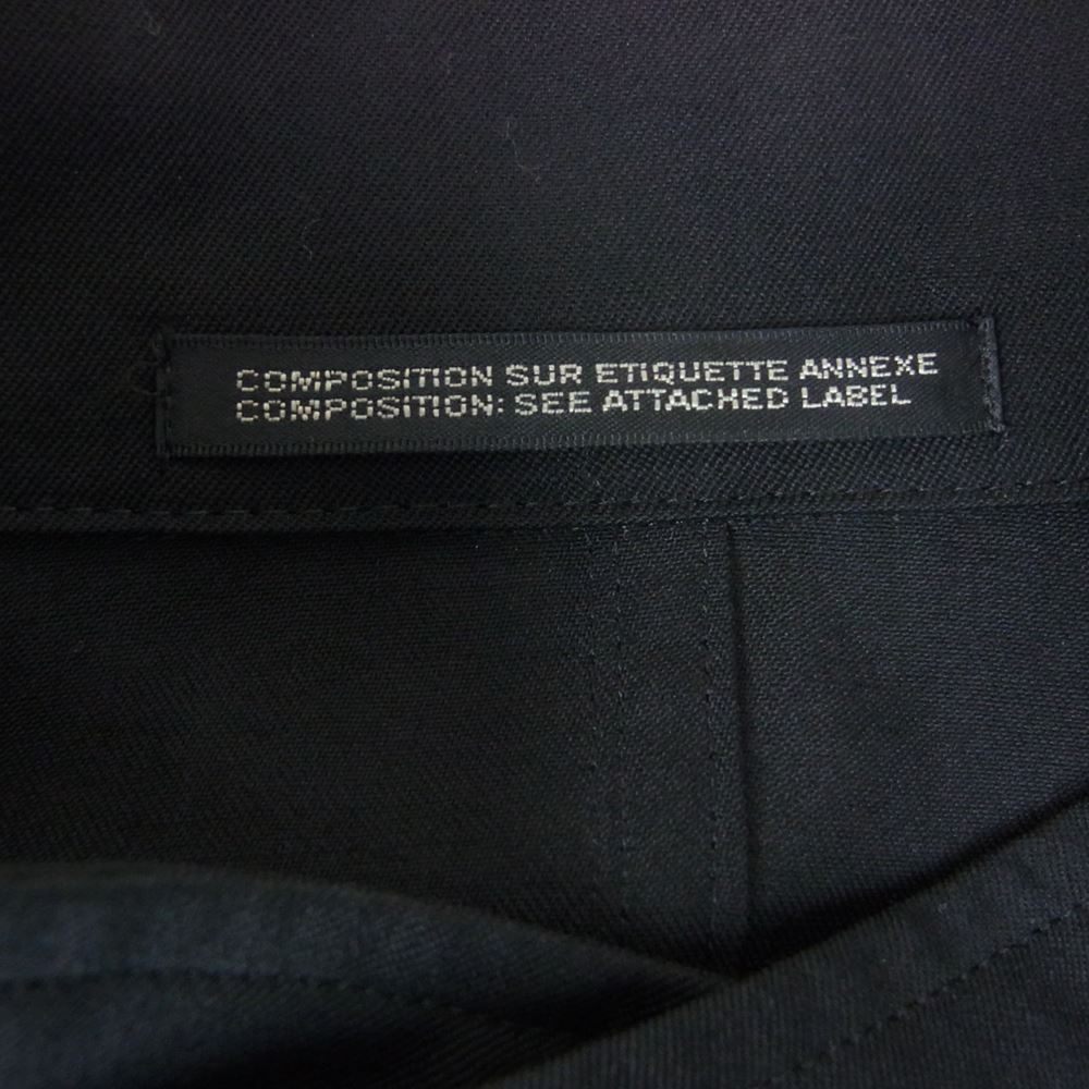 Yohji Yamamoto ヨウジヤマモト 18SS FW-C01-100 ウールギャバジン ボタン開き フィッシュテール モッズコート ブラック系 1【美品】【中古】