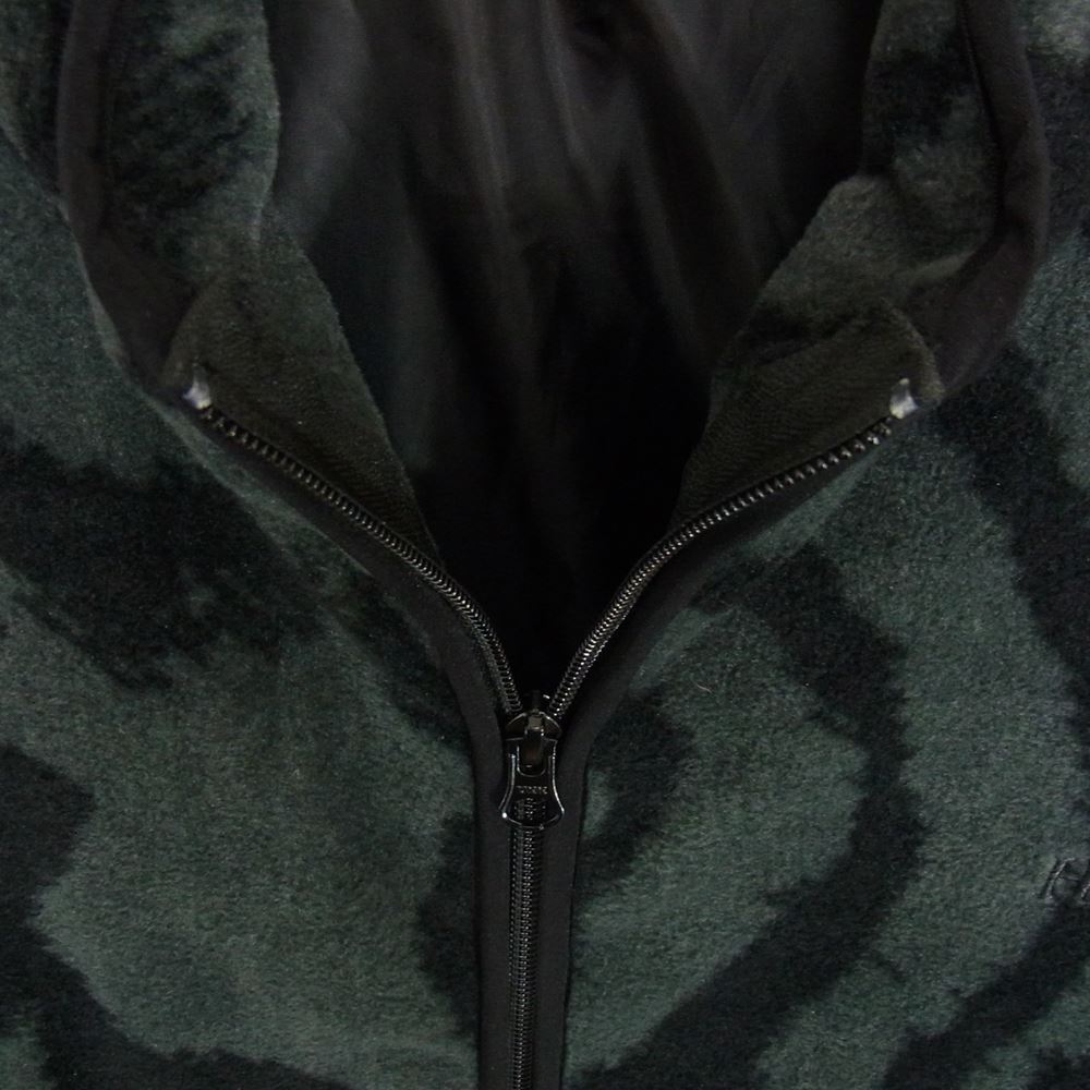 ヘルレイザー 総柄 フリース ジャケット カーキ系 XL【中古】