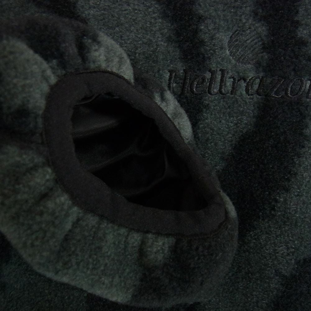 ヘルレイザー 総柄 フリース ジャケット カーキ系 XL【中古】