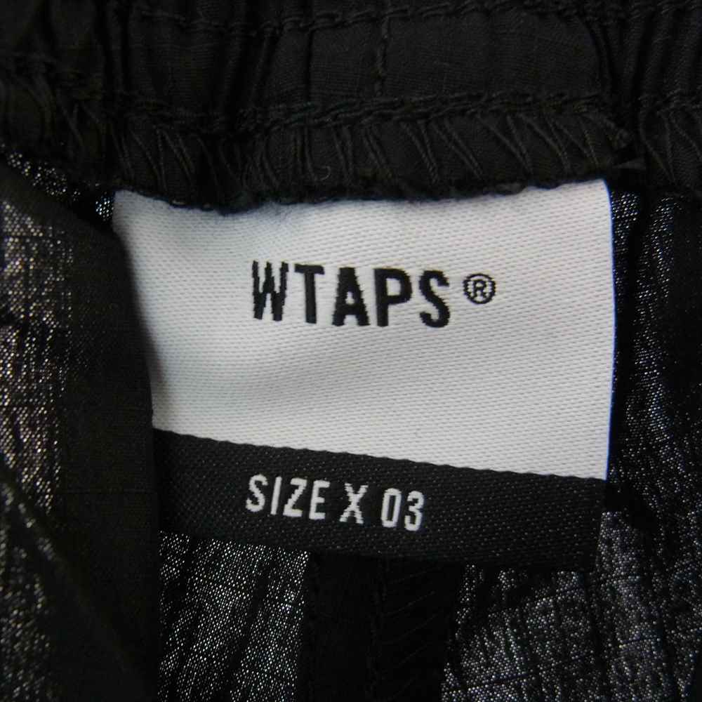 WTAPS ダブルタップス 22SS 221TQDT-PTM02 SEAGULL 01 TROUSERS NYCO. RIPSTOP CORDURA リップストップ イージー トラウザー パンツ ブラック系 03【新古品】【未使用】【中古】