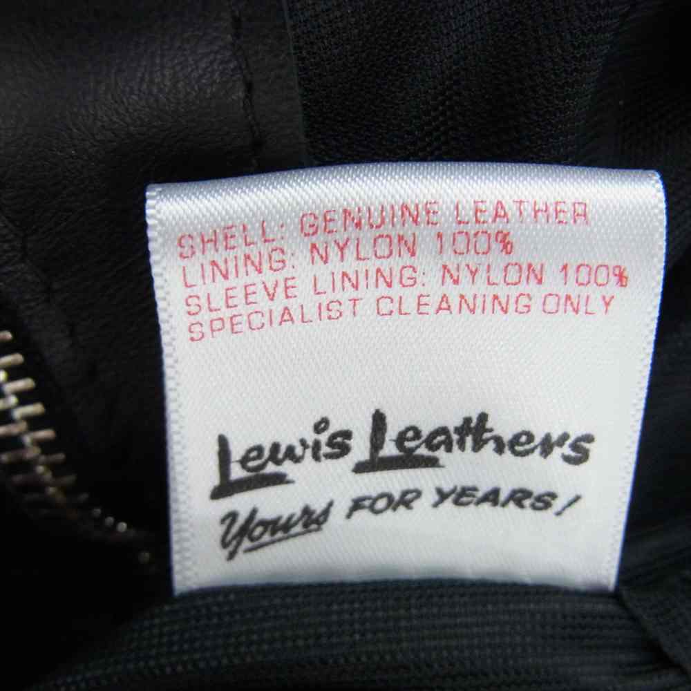 Lewis Leathers ルイスレザー 60T CORSAIR TIGHT FIT コルセア タイトフィット レザー シングル ライダース ジャケット ブラック系 38【新古品】【未使用】【中古】