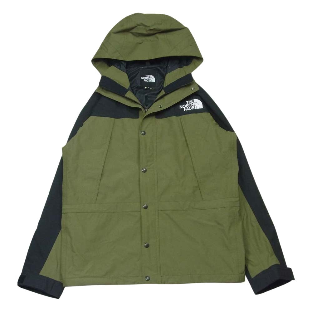 THE NORTH FACE ノースフェイス NP11834 MOUNTAIN LIGHT JACKET マウンテン ライト ジャケット マウンテンパーカー ブラック系 バートンオリーブ L【極上美品】【中古】