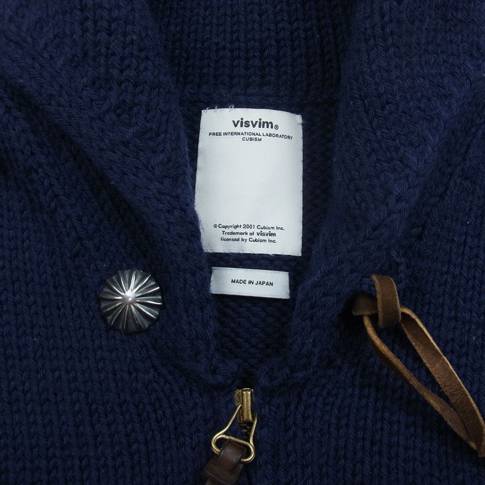 VISVIM ビズビム 0113205012005 STURGIS SWEATER F.Z ジップ ニット セーター ネイビー系 1【中古】