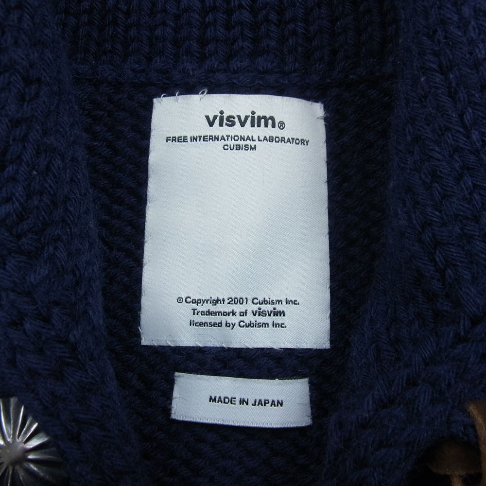 VISVIM ビズビム 0113205012005 STURGIS SWEATER F.Z ジップ ニット セーター ネイビー系 1【中古】