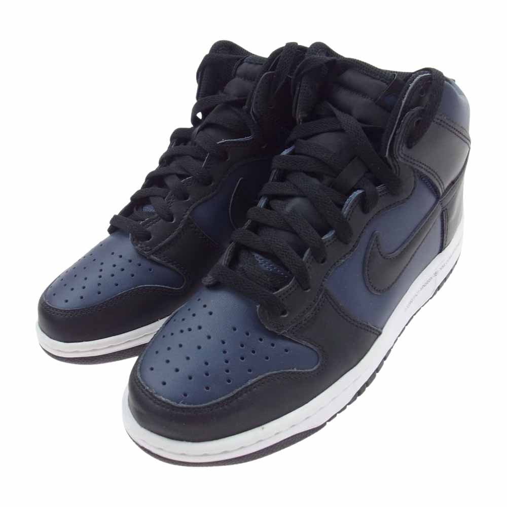 NIKE ナイキ DJ0383-400 FRAGMENT DUNK HI CITY PACK MIDNIGHT フラグメント ダンクハイ ハイカット スニーカー  ダークネイビー系 26.5cm【中古】