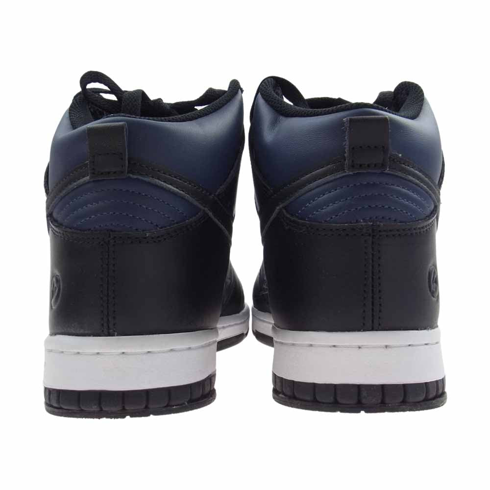 NIKE ナイキ DJ0383-400 FRAGMENT DUNK HI CITY PACK MIDNIGHT フラグメント ダンクハイ ハイカット スニーカー  ダークネイビー系 26.5cm【中古】