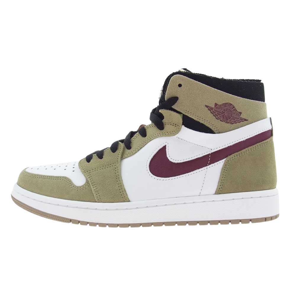 NIKE ナイキ CT0978-203 AIR JORDAN 1 ZOOM CMFT NEUTRAL OLIVE ジョーダン 1 ズーム エア コンフォート ニュートラル オリーブ スニーカー ホワイト系 オリーブ系 27.5cm【新古品】【未使用】【中古】