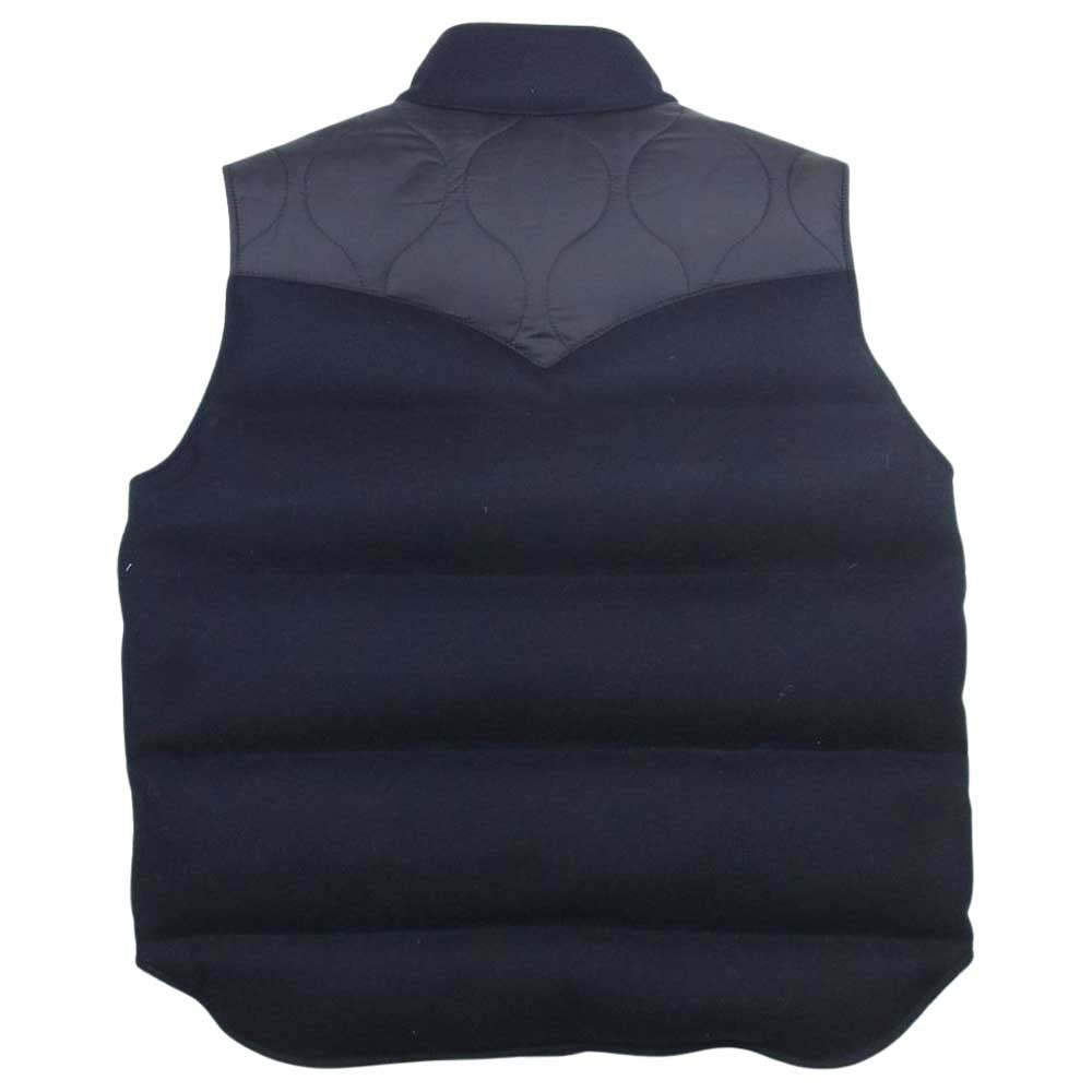 TOMORROWLAND トゥモローランド ウール 切替 ダウン ベスト ブラック系 S【中古】