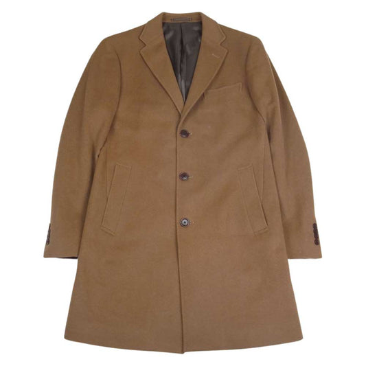 UNITED ARROWS ユナイテッドアローズ カシミヤ混 ウール チェスター コート ブラウン系 L【中古】