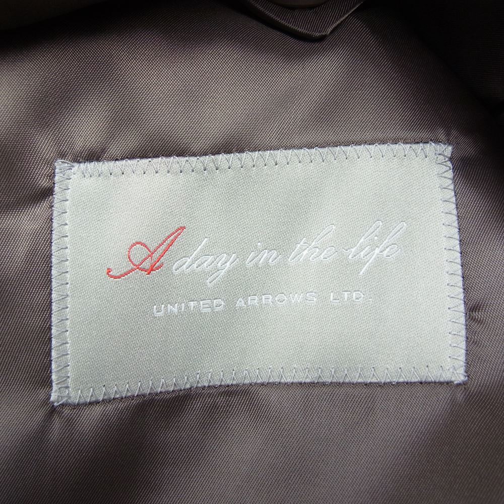 UNITED ARROWS ユナイテッドアローズ カシミヤ混 ウール チェスター コート ブラウン系 L【中古】