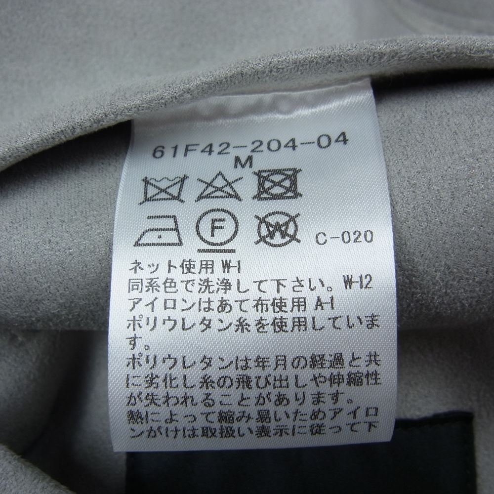 LOVELESS ラブレス スエードライク フーデッド ライダース ジャケット グレー系 M【中古】