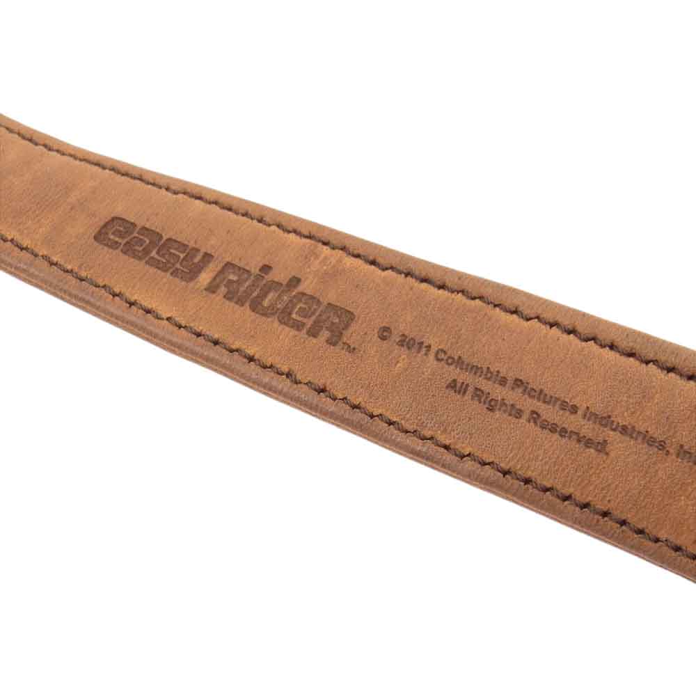 BACKBONE バックボーン EASY RIDER ダブルリング ベルト レザー ベルト ライトブラウン系【中古】