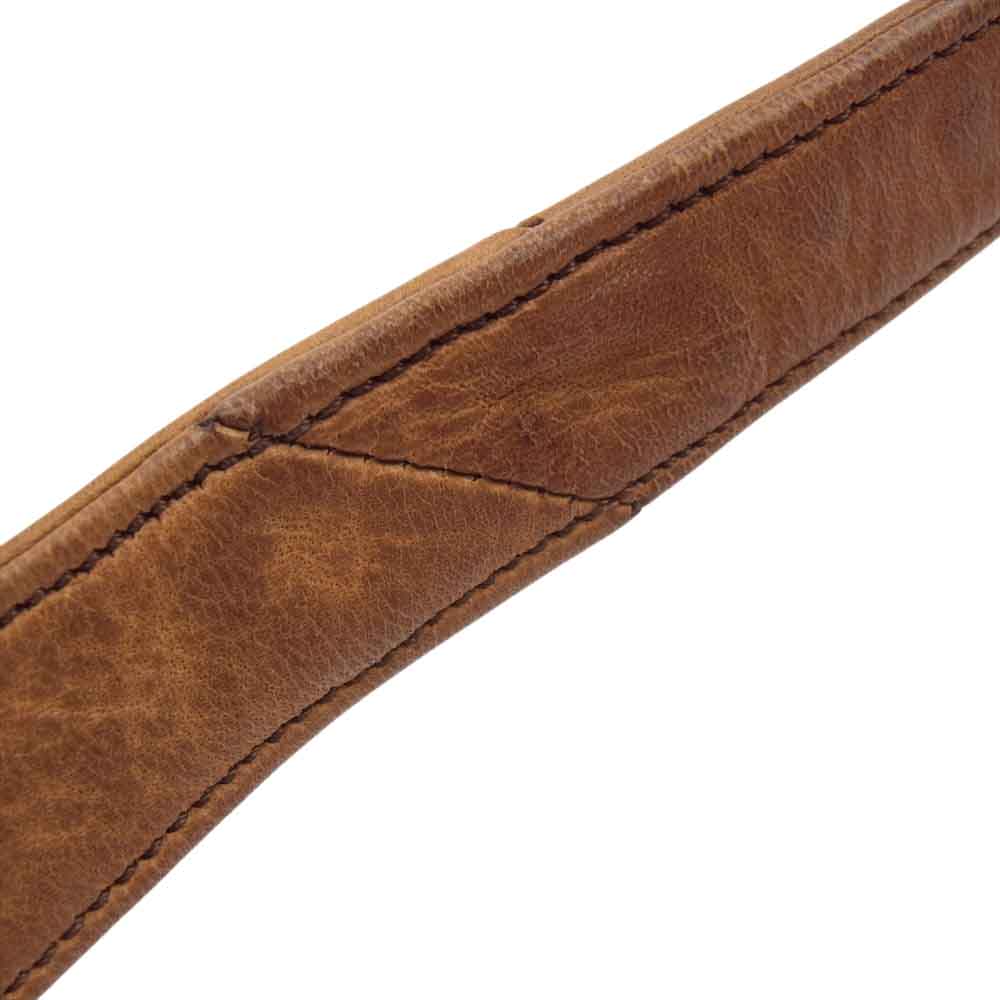 BACKBONE バックボーン EASY RIDER ダブルリング ベルト レザー ベルト ライトブラウン系【中古】