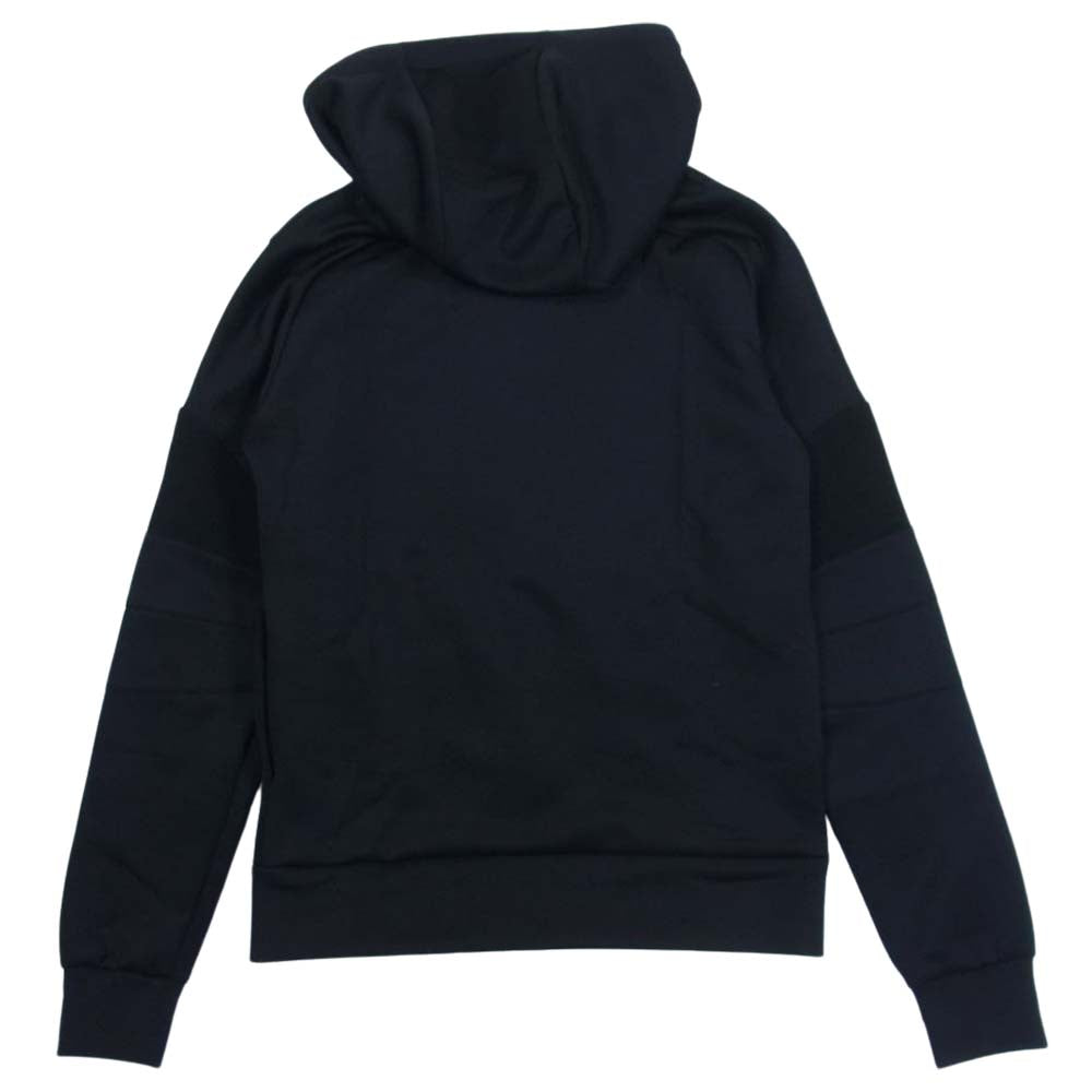 1piu1uguale3 ウノピュウノウグァーレトレ RELAX ロゴパッチ ジャージー ジップパーカー ブラック系 L【美品】【中古】
